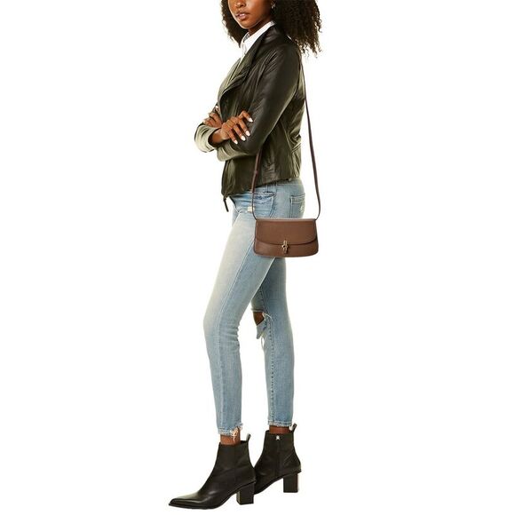 The Row East/West Leather Shoulder Bag, Brown - Picture 4 of 4